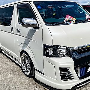 HIACE ESSEX style modified bodykit SBM Osaka2021 - SBM大阪2021 ハイエース フルエアロ カスタム